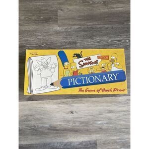 Pictionary The Simpsons Edition Board Game of Quick Draw USAopoly -READ
